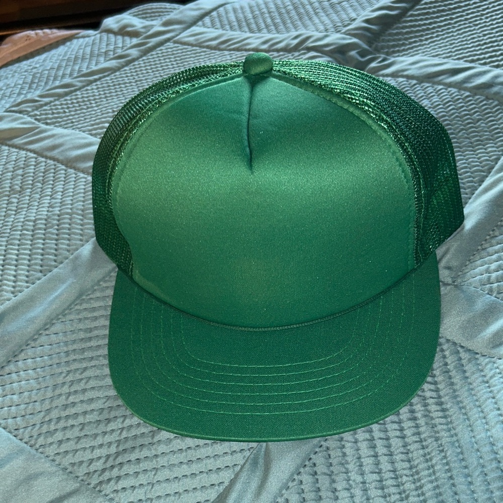 Vintage Young An Green Mesh Trucker Hat 1980 s